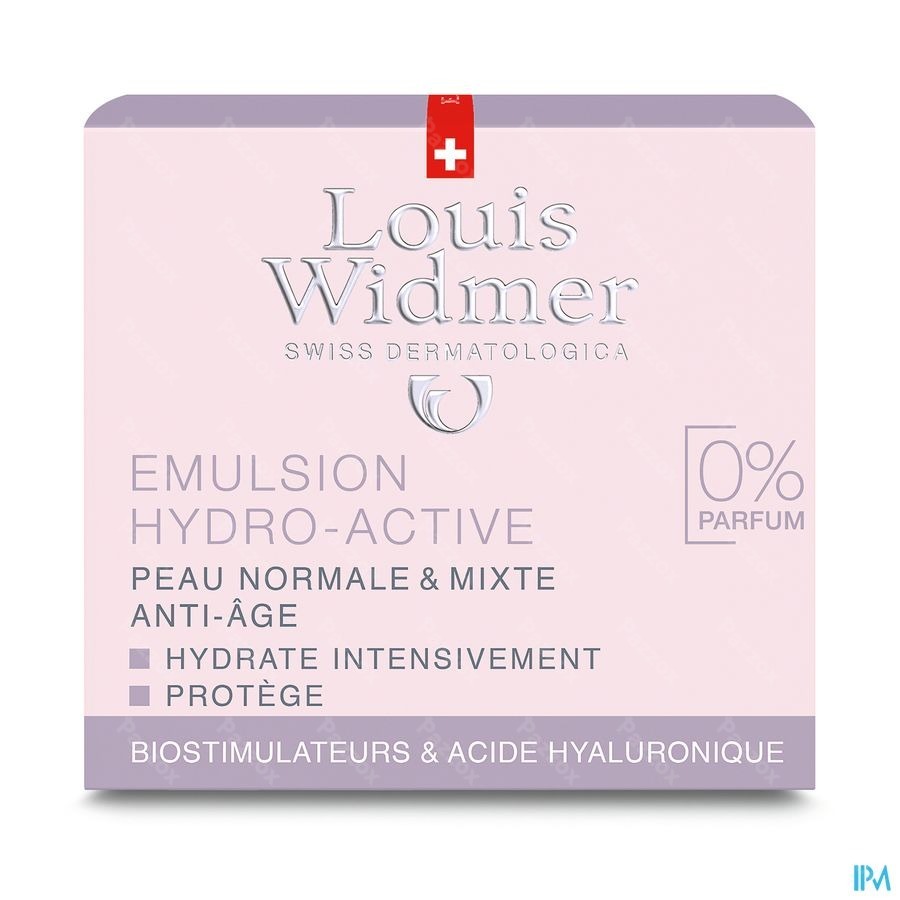 Louis Widmer Hydro-Active Dagcrème Zonder Parfum 50ml