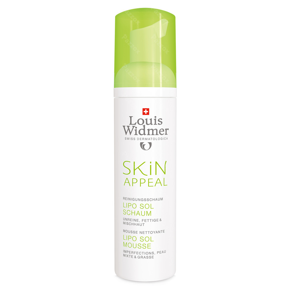 Louis Widmer Skin Appeal Lipo Sol Mousse Onzuivere Huid Zonder Parfum 150ml