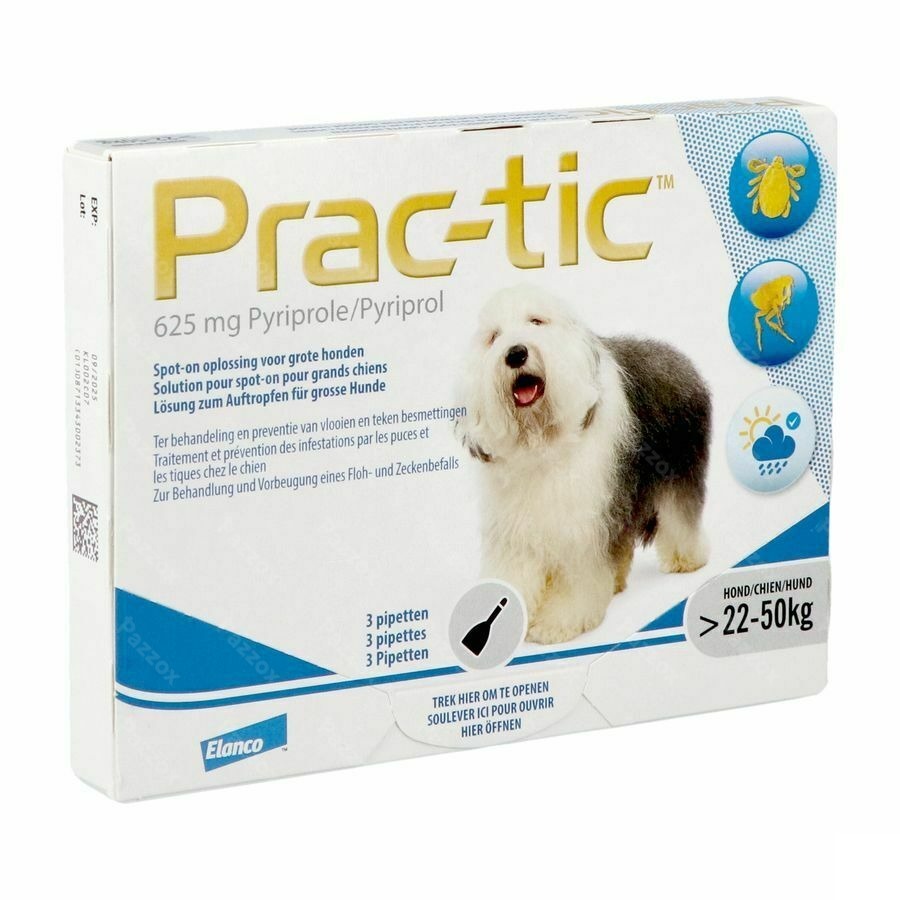 Prac-tic Spot-on A/puce-tiq. Grand Chien Pip.1x3