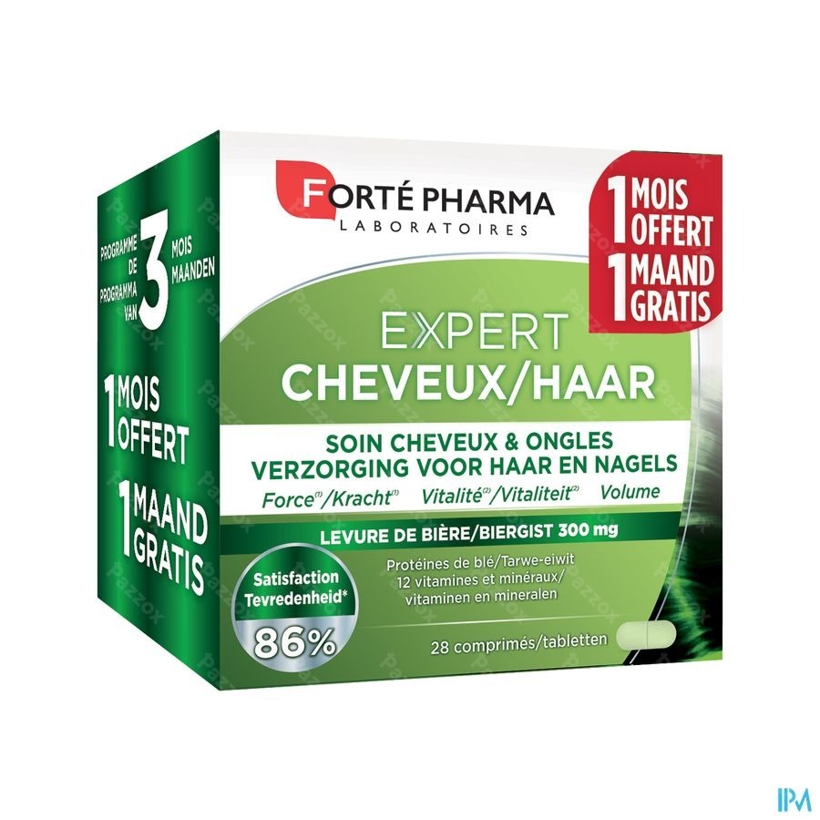 Forté Pharma Expert Haar Voedingssupplement Haar en Nagels 84 Tabletten