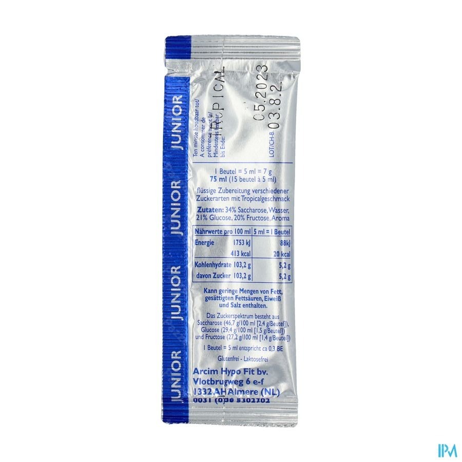 Hypo-fit Junior Direct Energy Tropifrut.sach 12x7g