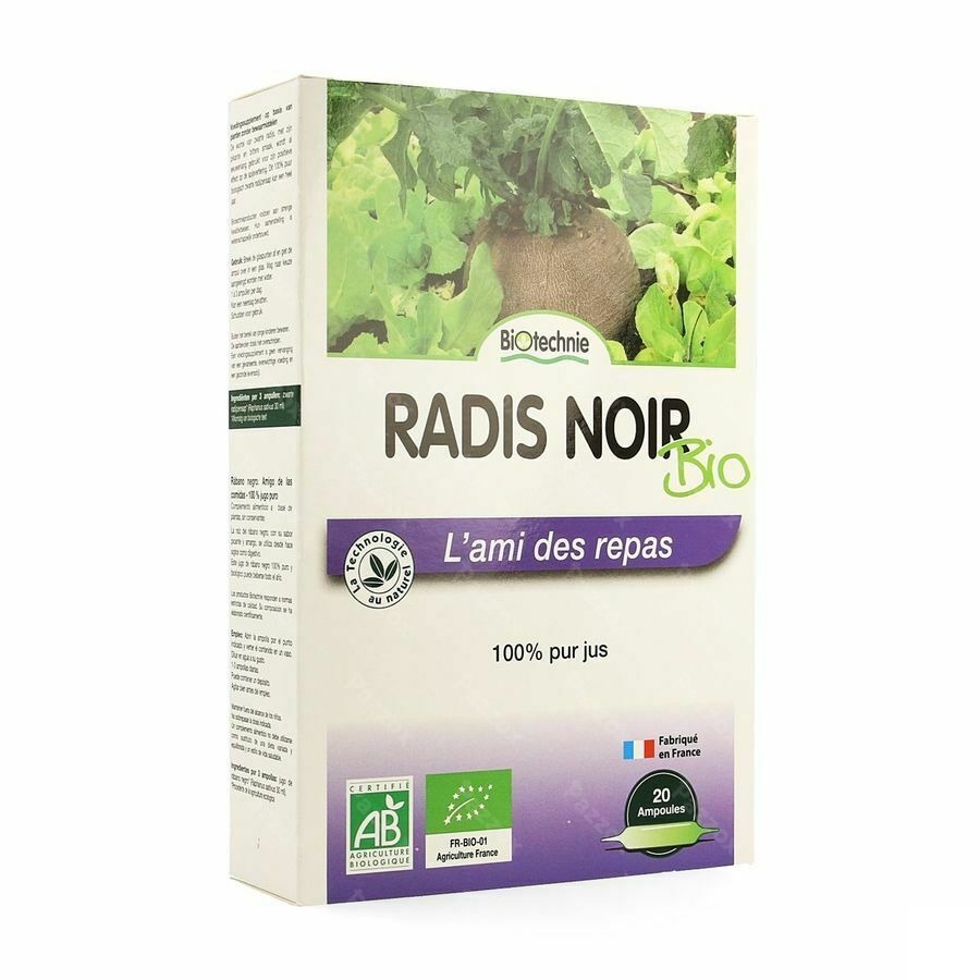 Radis Noir Bio Amp 20x10ml Biotechnie