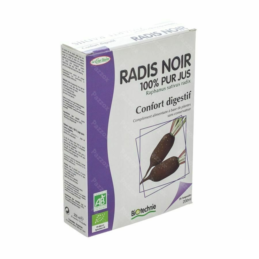 Radis Noir Bio Amp 20x10ml Biotechnie