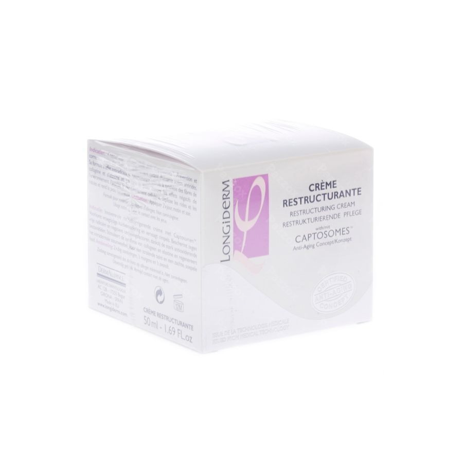 Longiderm Creme Restructurante Visage 50ml