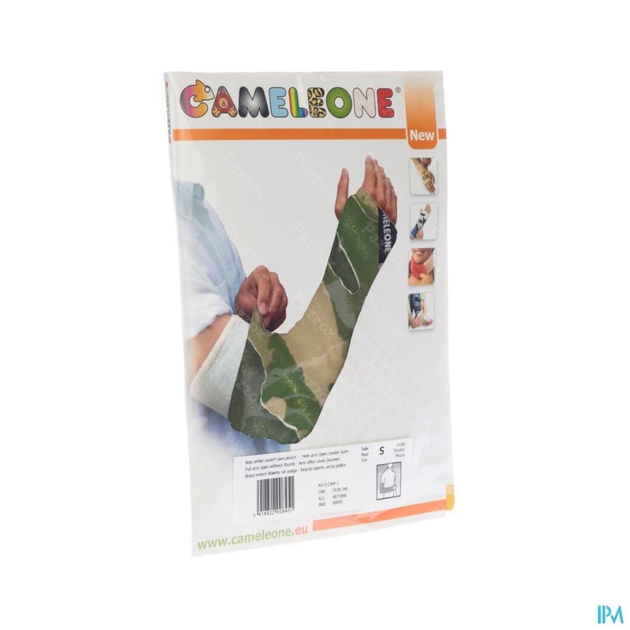 Cameleone Bras Entier Ouvert -pouce Camoufl. S 1