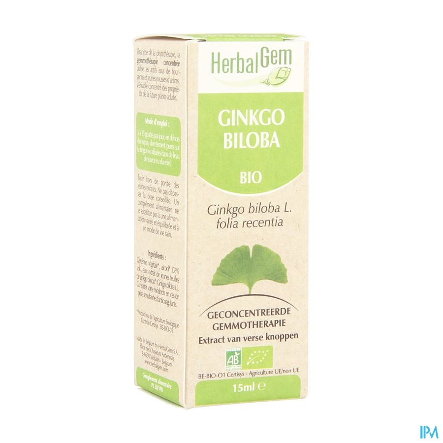 Herbalgem Ginkgo Biloba Maceraat 15ml