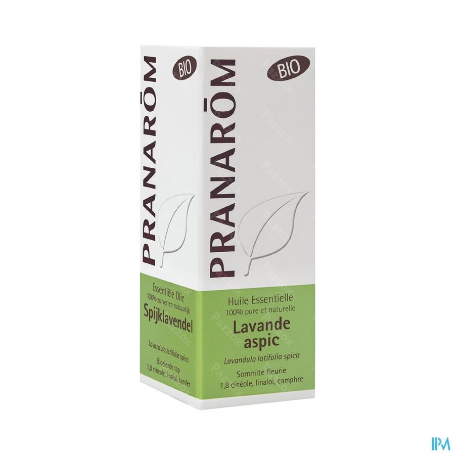 Pranarôm Huile Essentiel Lavande Aspic Bio 10ml