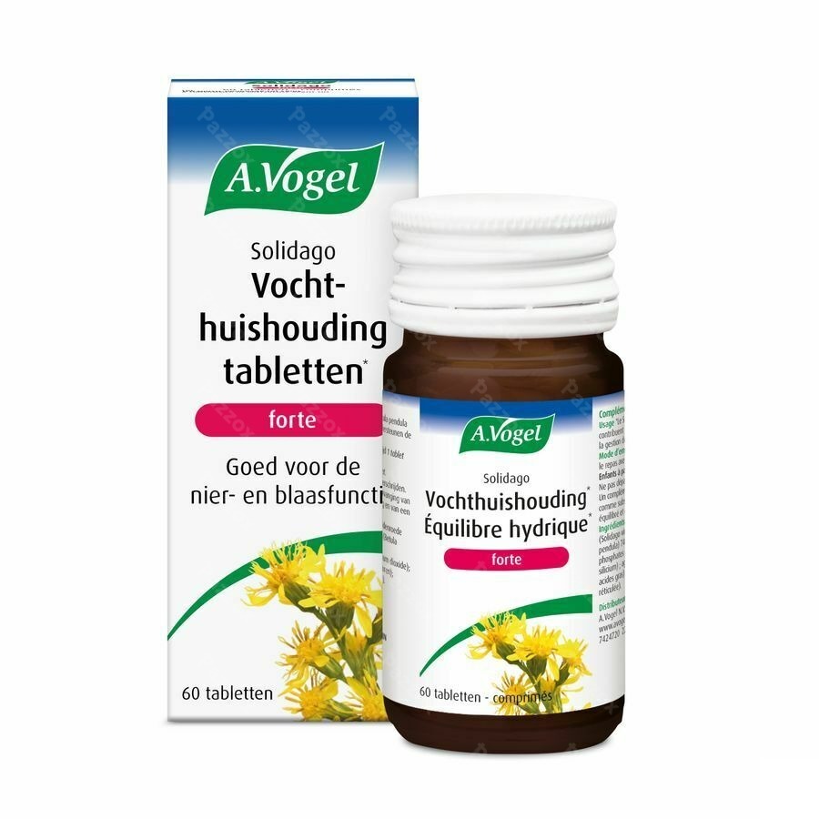 A.Vogel Solidago Vochthuishouding Tabletten Forte 60 Stuks