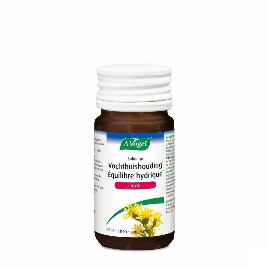A.Vogel Solidago Vochthuishouding Tabletten Forte 60 Stuks