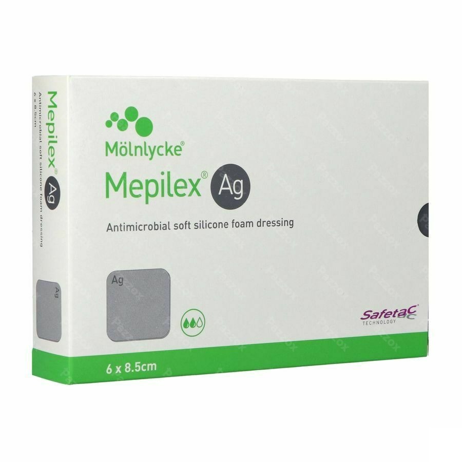 Mepilex Ag Verband Steriel 6,0x 8,5cm 5 287021