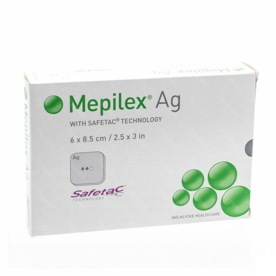 Mepilex Ag Verband Steriel 6,0x 8,5cm 5 287021