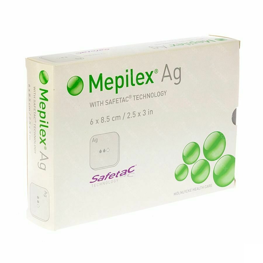 Mepilex Ag Verband Steriel 6,0x 8,5cm 5 287021