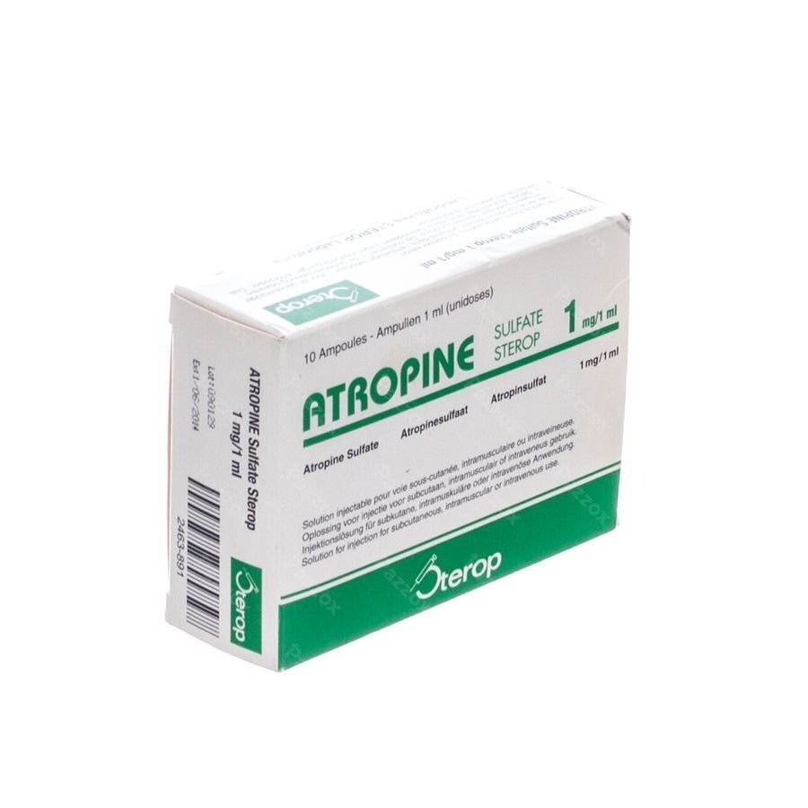 Atropine Sulf Amp 10 X 1 X 1mg/1ml Ud