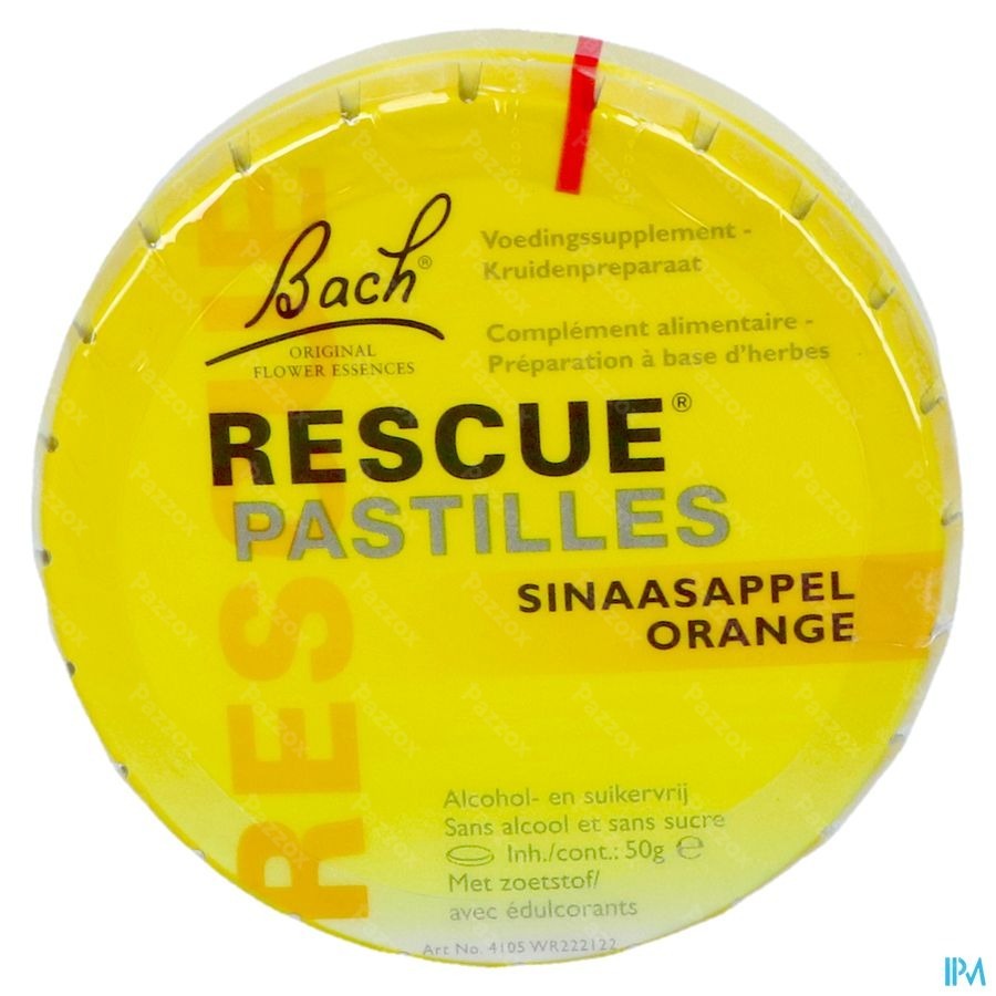 Bach Rescue Pastilles Sinaas Suikervrij 50g