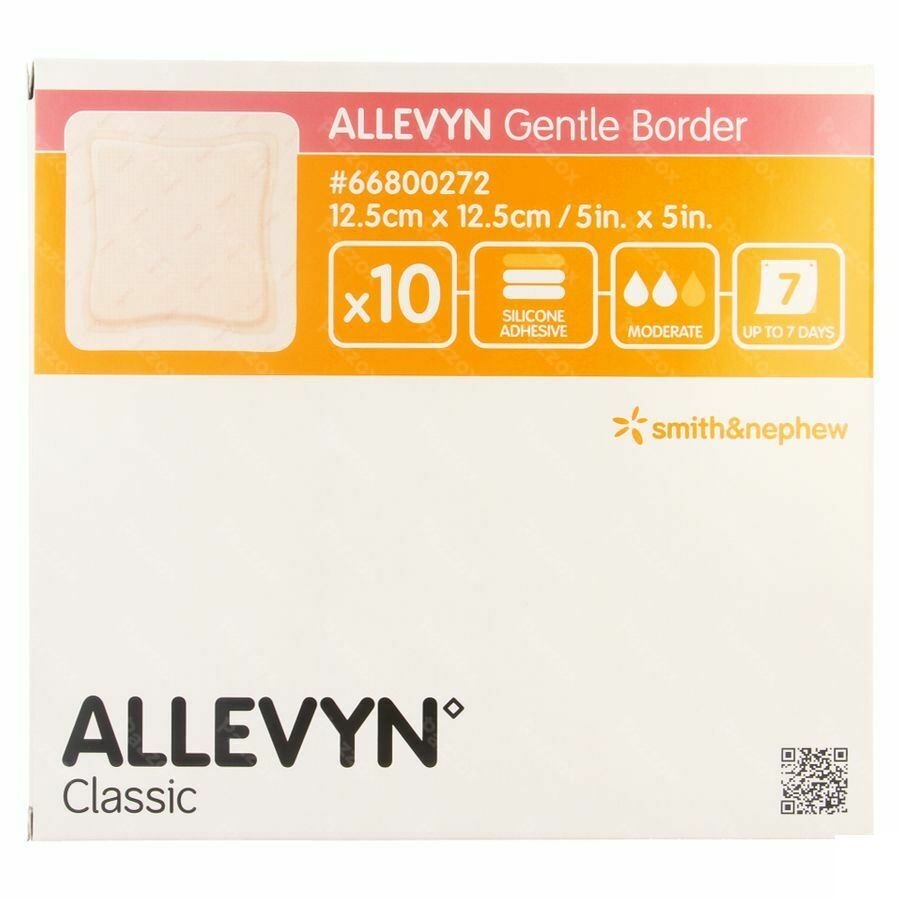Allevyn Gentle Border Ster 12,5x12,5cm 10 66800272