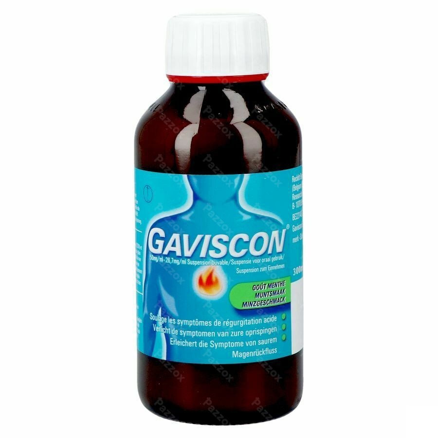 Gaviscon Menthe Munt Susp Buv 300ml
