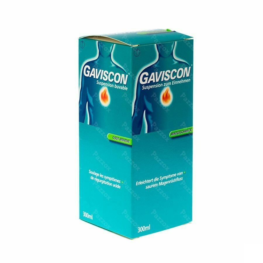 Gaviscon Menthe Munt Susp Buv 300ml