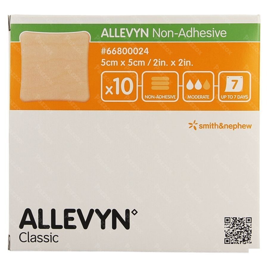 Allevyn Non Adh Pans Hydrocel. 5x 5cm 10 66800024