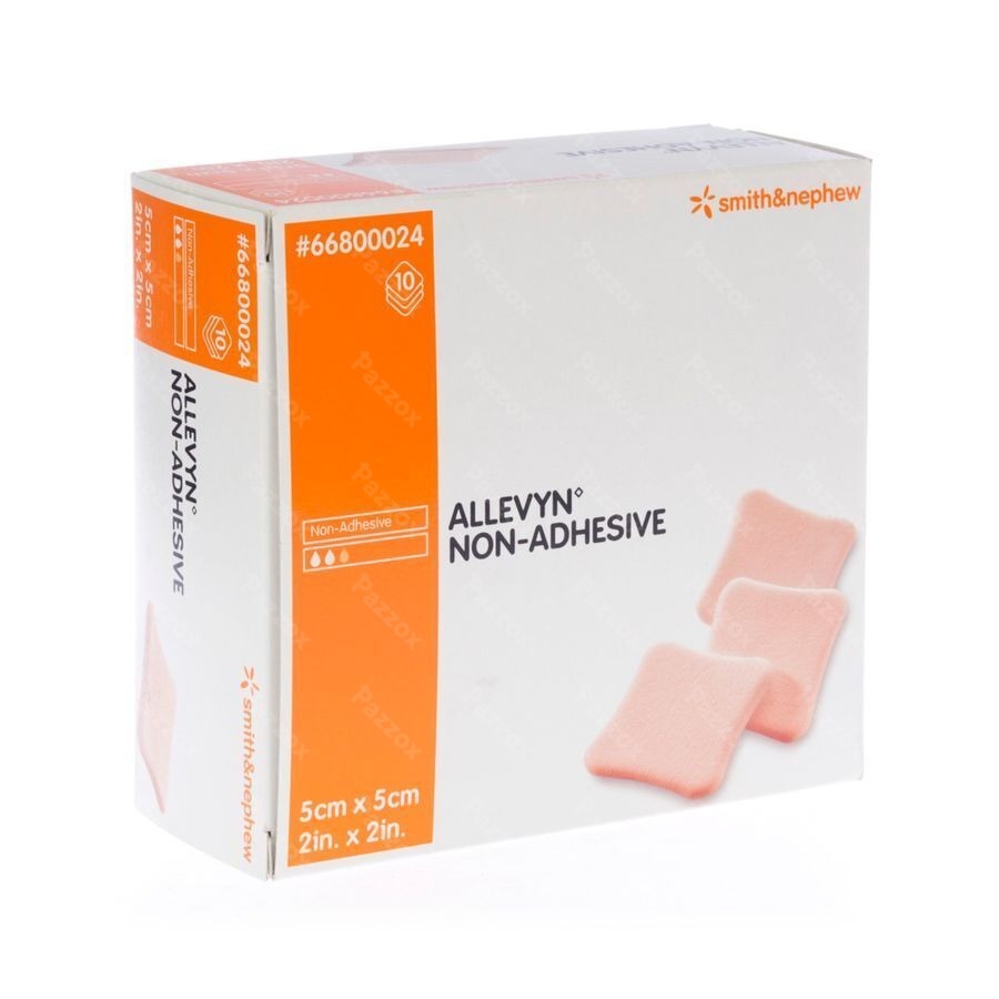 Allevyn Non Adh Pans Hydrocel. 5x 5cm 10 66800024