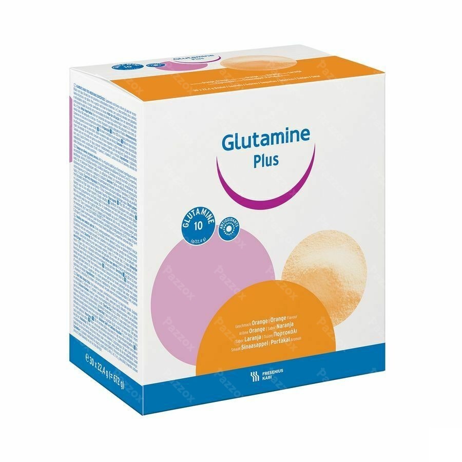 Glutamine Plus Orange Pdr Sachet 30