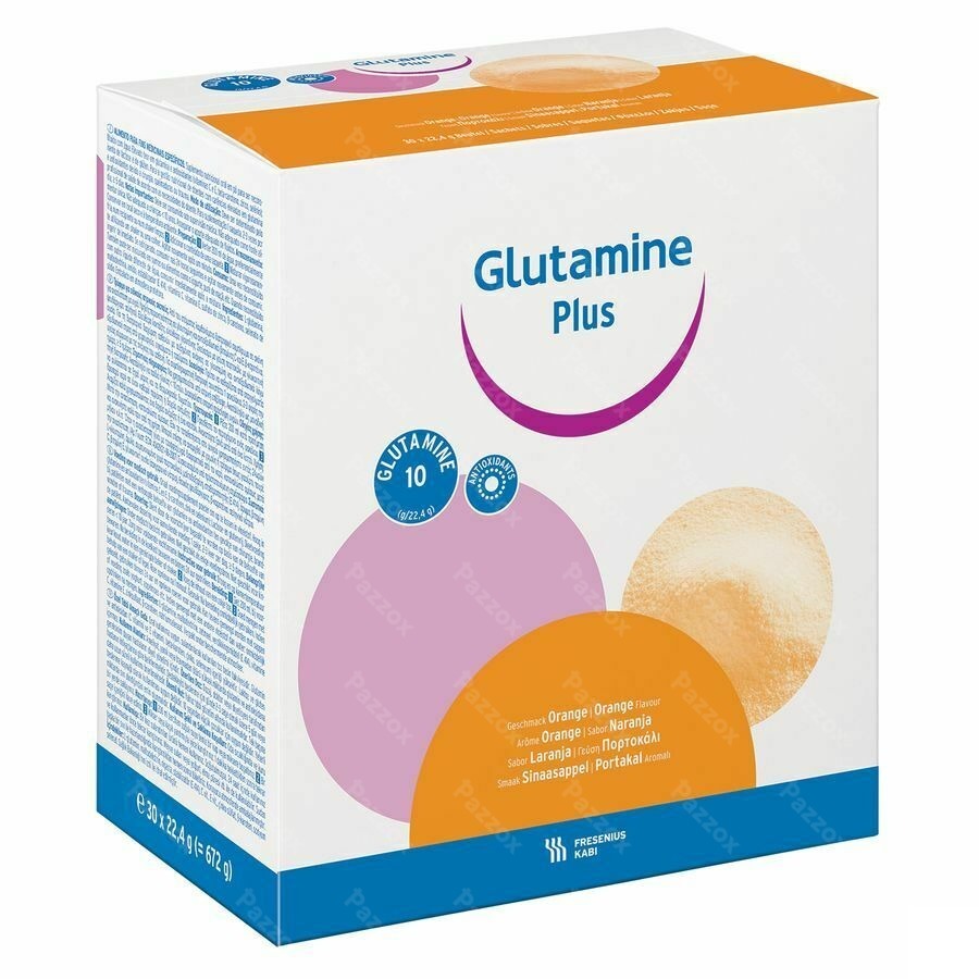 Glutamine Plus Orange Pdr Sachet 30