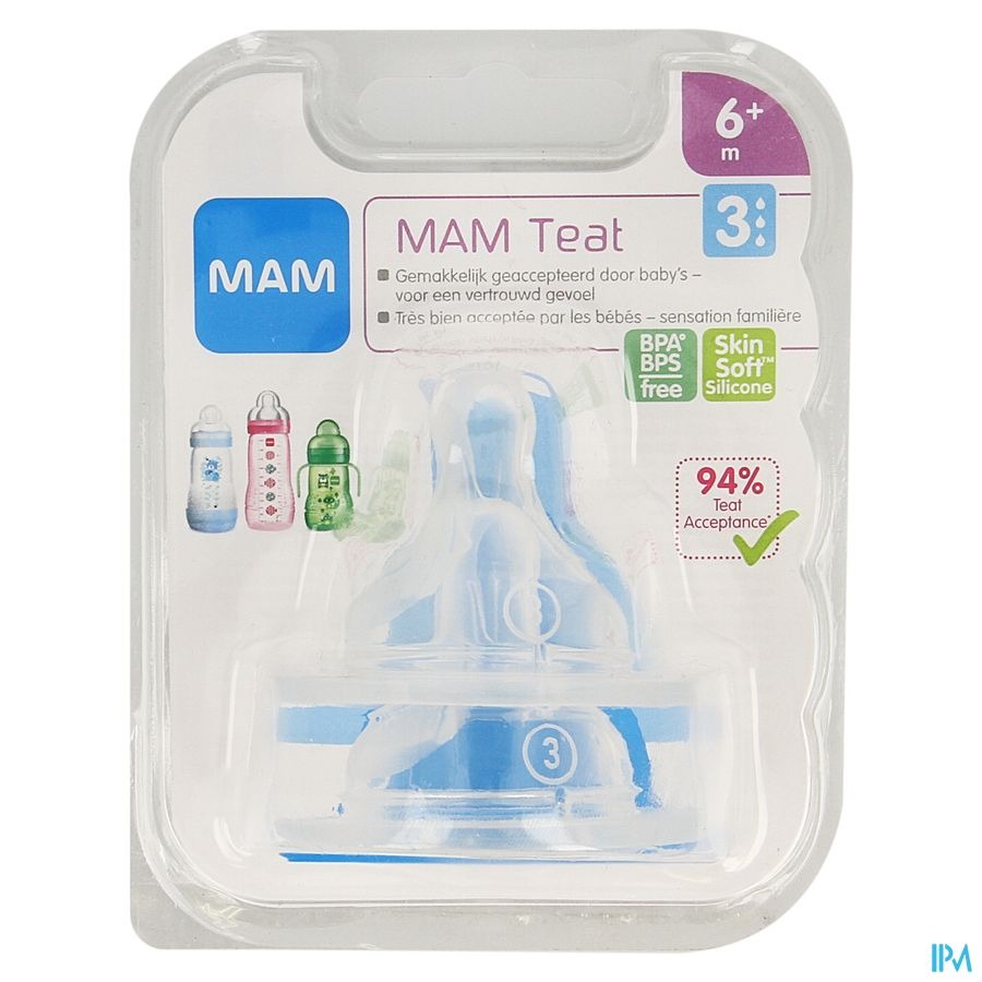 Mam Care Milk 3 Speen Sil Z/bisphenol A