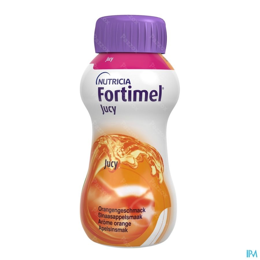 Fortimel Jucy Sinaasappelsmaak Flesjes 4x200ml 