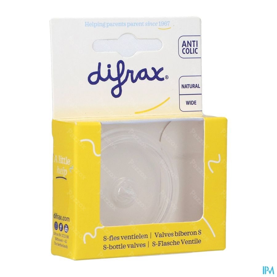 Difrax Valve Biberon S 2 Pièces