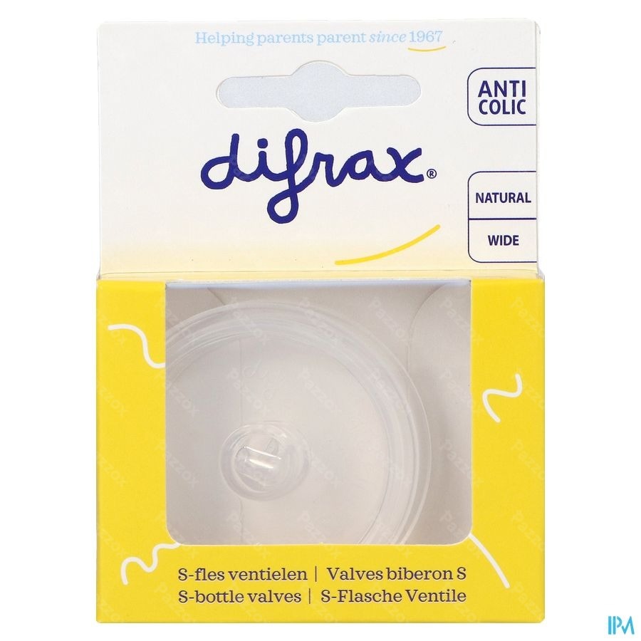 Difrax Valve Biberon S 2 Pièces