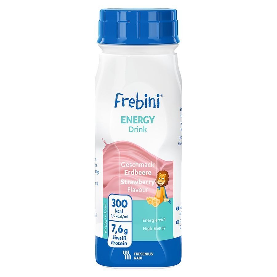 Frebini Energy Drink Enfants Fraise Fl 4x200ml