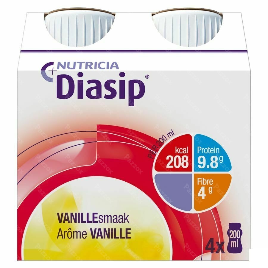 Diasip Vanille Bouteille 4x200ml