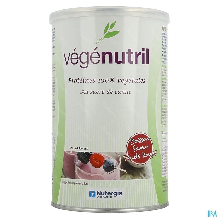 Vegenutril Boisson Fruits Rouges Pdr 300g