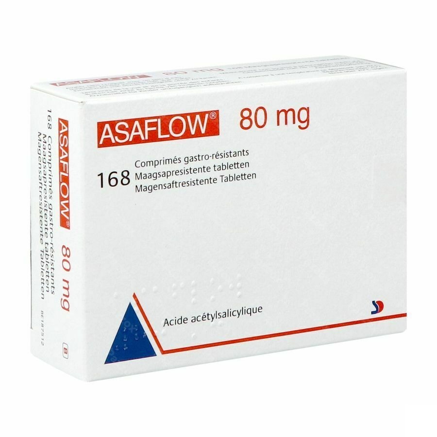 Asaflow 80mg 168 Comprimés