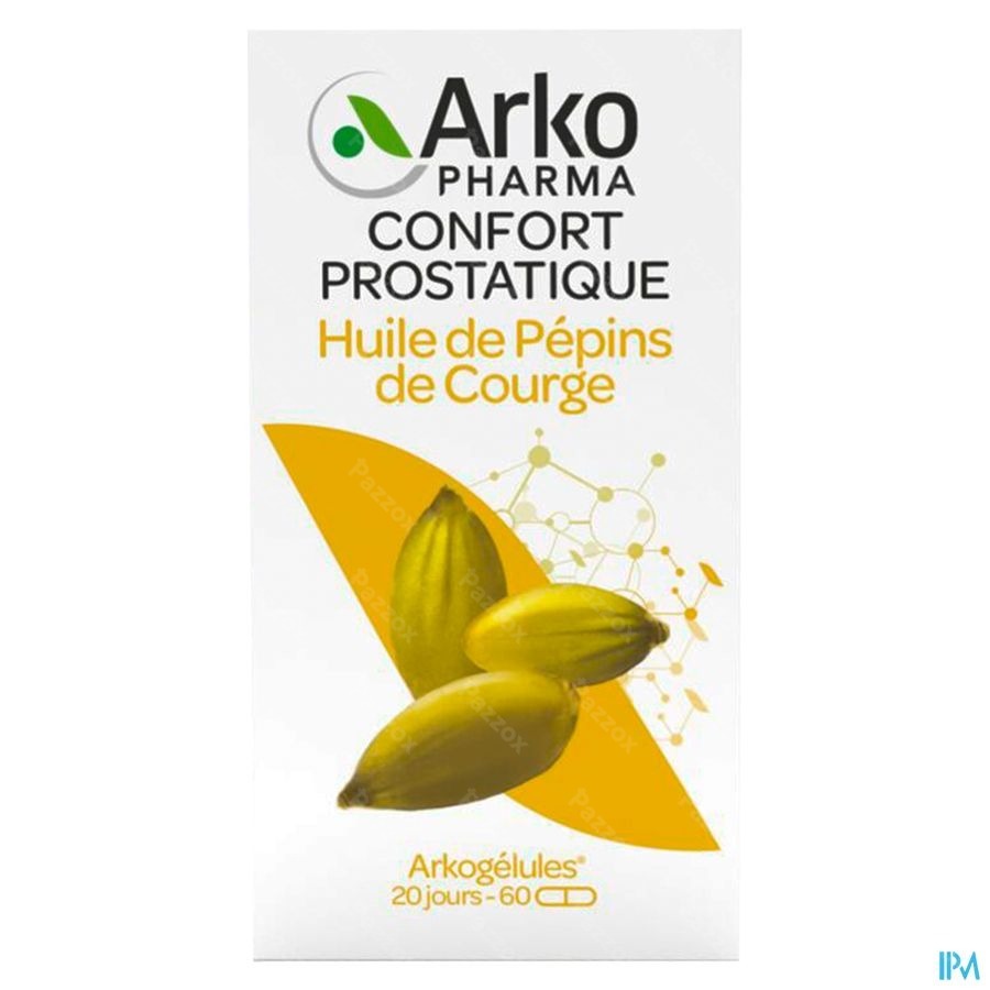 Arkogelules Huile De Pepins De Courge Caps 60