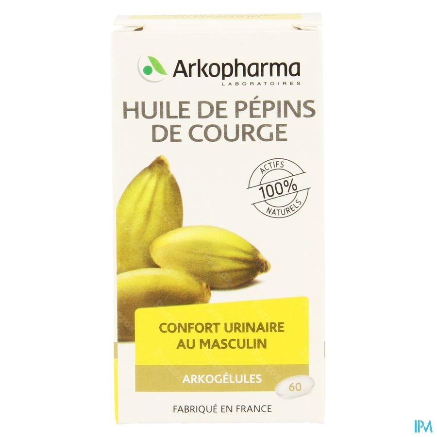 Arkogelules Huile De Pepins De Courge Caps 60