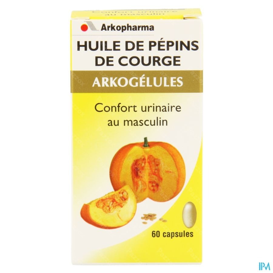 Arkogelules Huile De Pepins De Courge Caps 60
