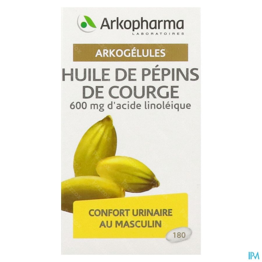Akopharma Arkogelules Huile De Pepins De Courge 180 Gélules