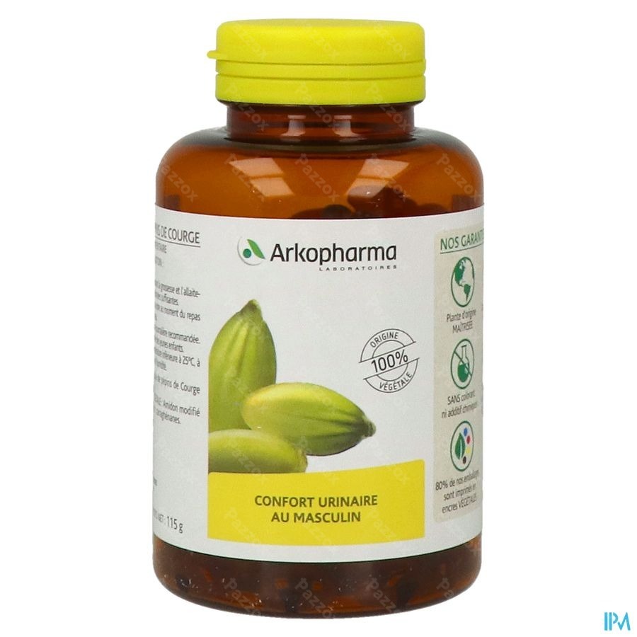 Akopharma Arkogelules Huile De Pepins De Courge 180 Gélules