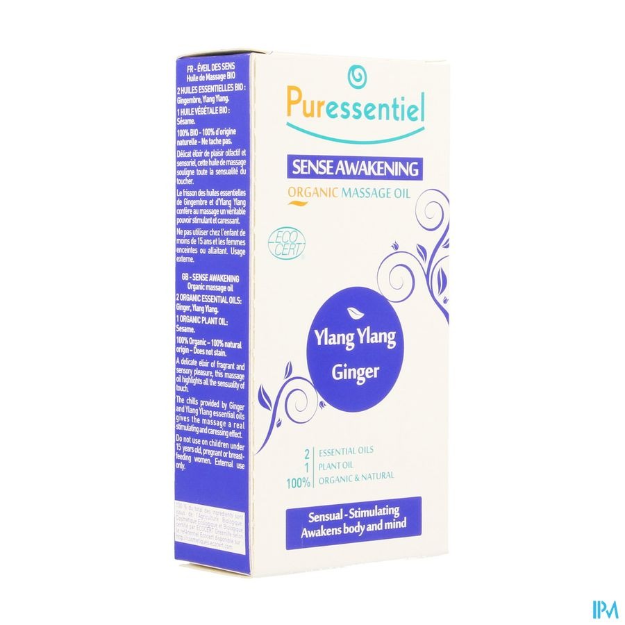 Puressentiel Mass.olie Ylang Ylang-gember Bio100ml