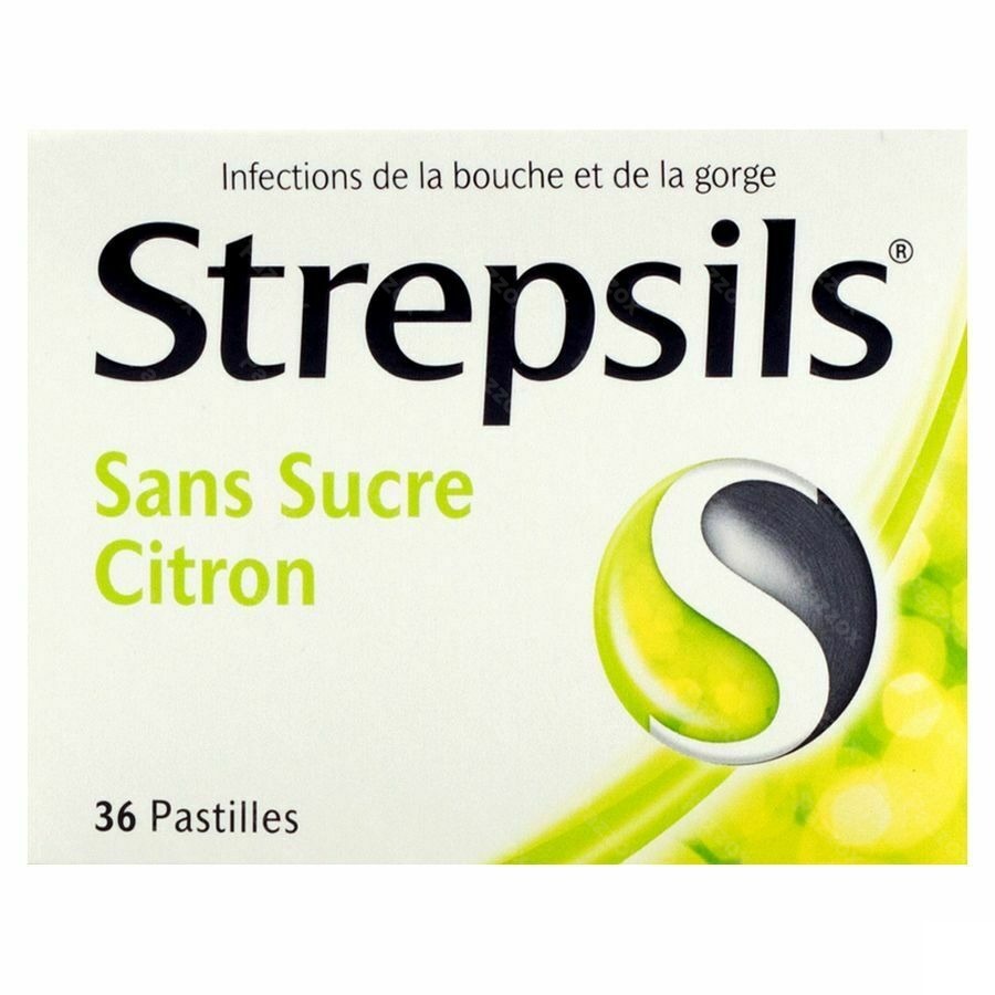 Strepsils Suikervrij Citroen 36 Zuigtabletten