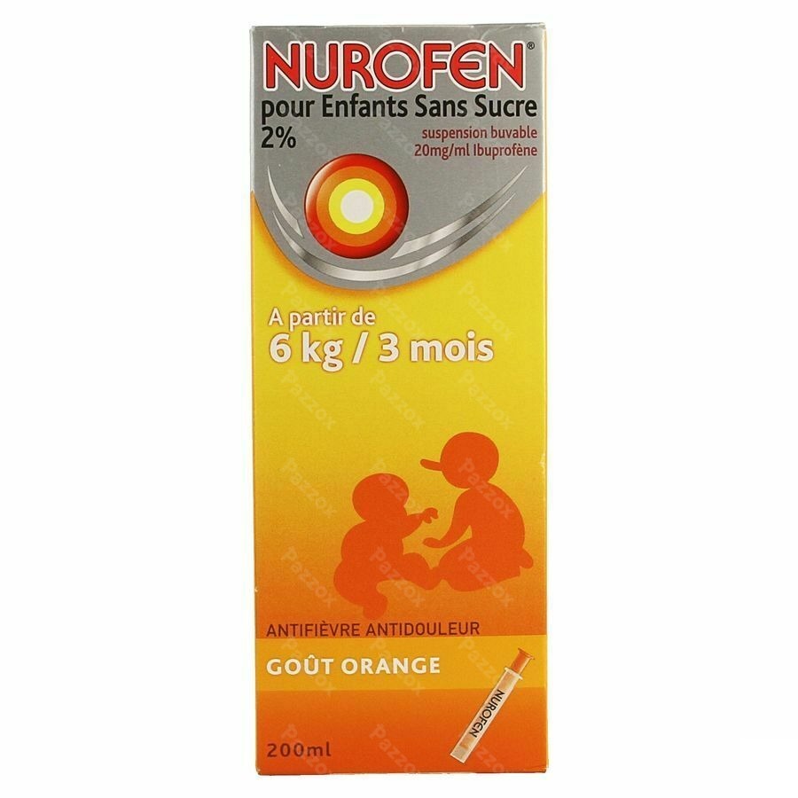 Nurofen Enfant Orange Susp S/sucre 200ml