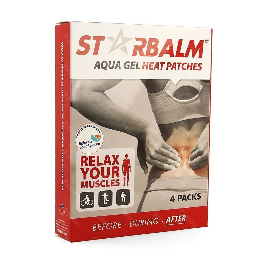 Star Balm Warmte Pleister 10x14cm 4 Stuks
