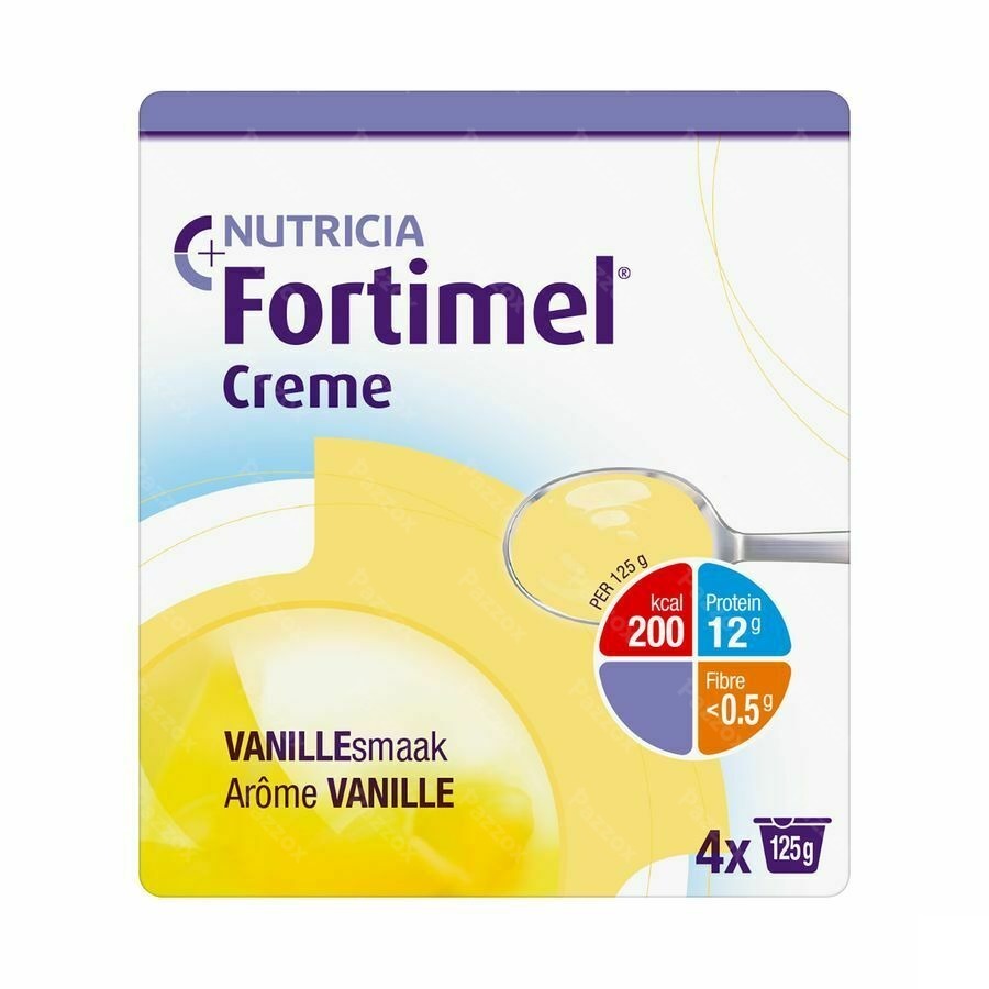 Fortimel Creme Vanille Potten 4x125gr
