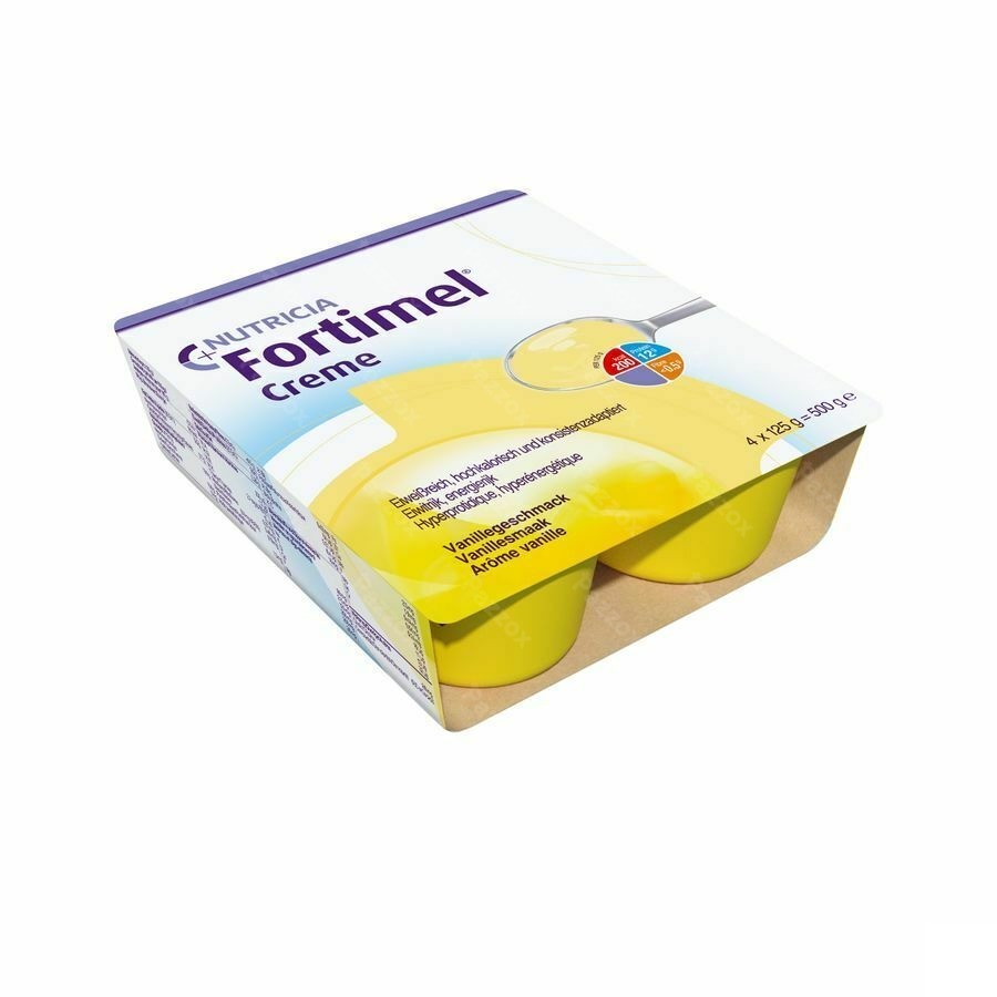 Fortimel Creme Vanille Potten 4x125gr