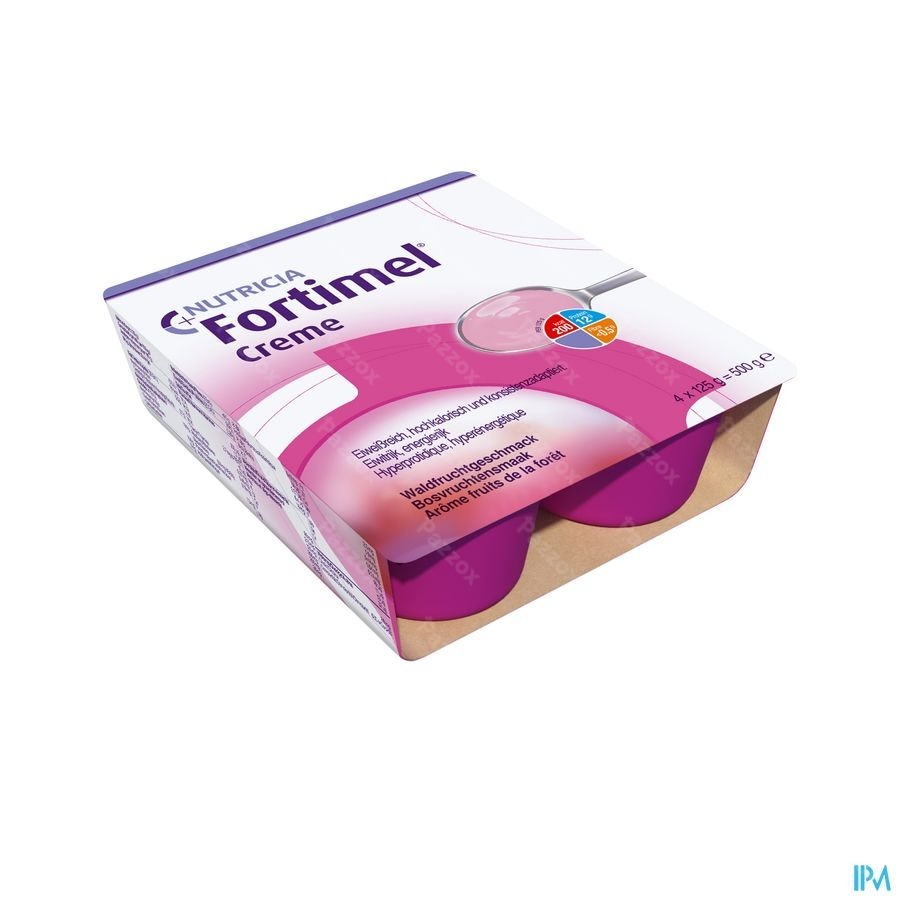 Fortimel Creme Bosvruchten Potten 4x125gr