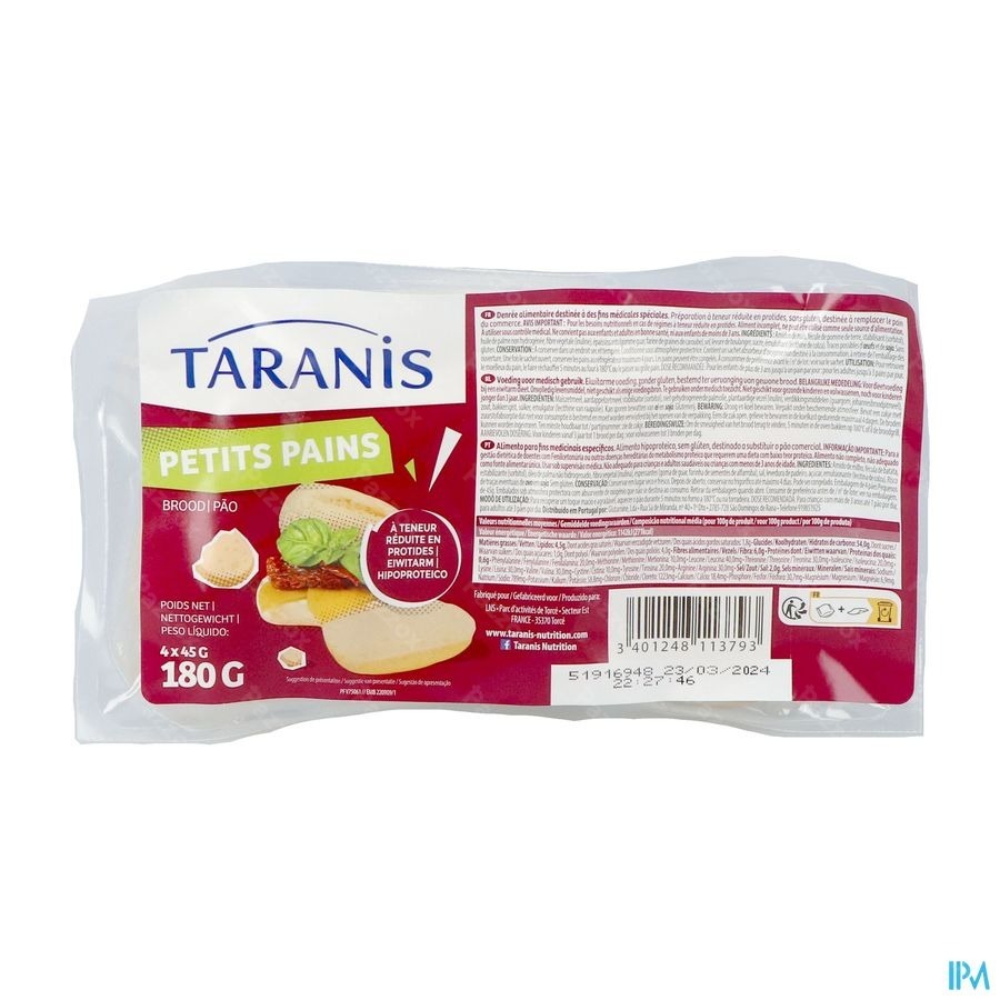 Taranis Petits Pains Plateau 4x45g