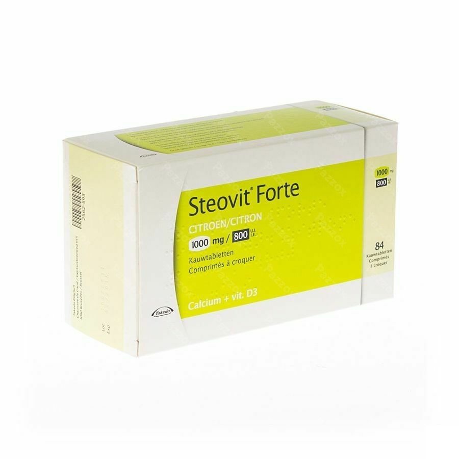 Steovit Forte 1000mg/800ie 84 Kauwtabletten