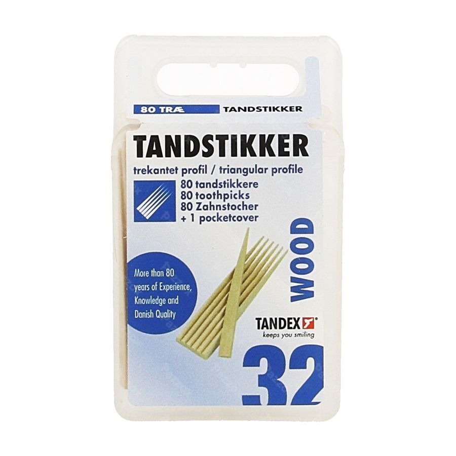 Tandex Toothpicks Wood 80