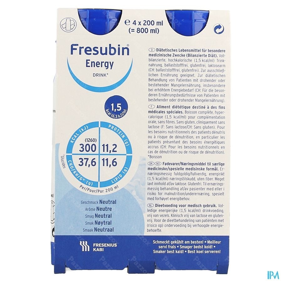 Fresubin Energy Drink 200ml Neutre/neutraal
