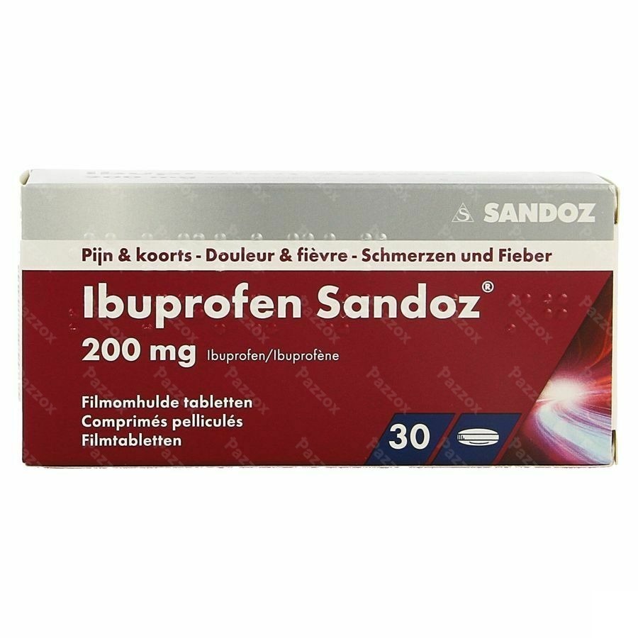 Ibuprofen Sandoz 200mg 30 Comprimés